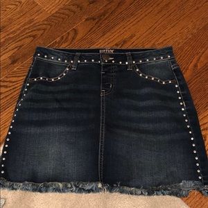 Justice Denim mini skirt